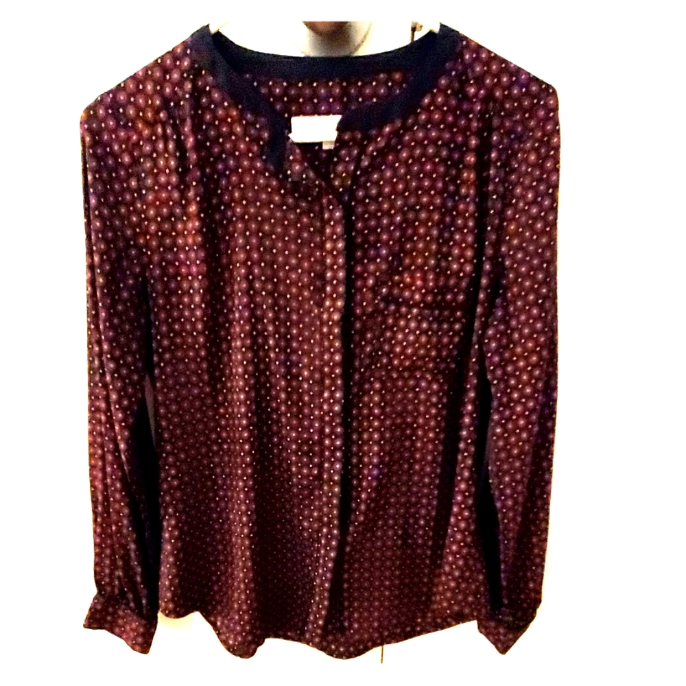 Patterned loft blouse